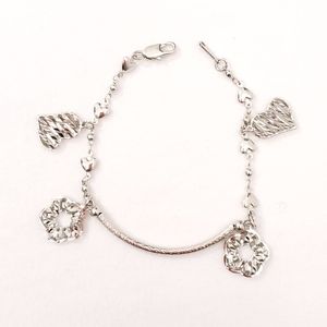 18K RGP Hearts & Flowers Simple Bracelet